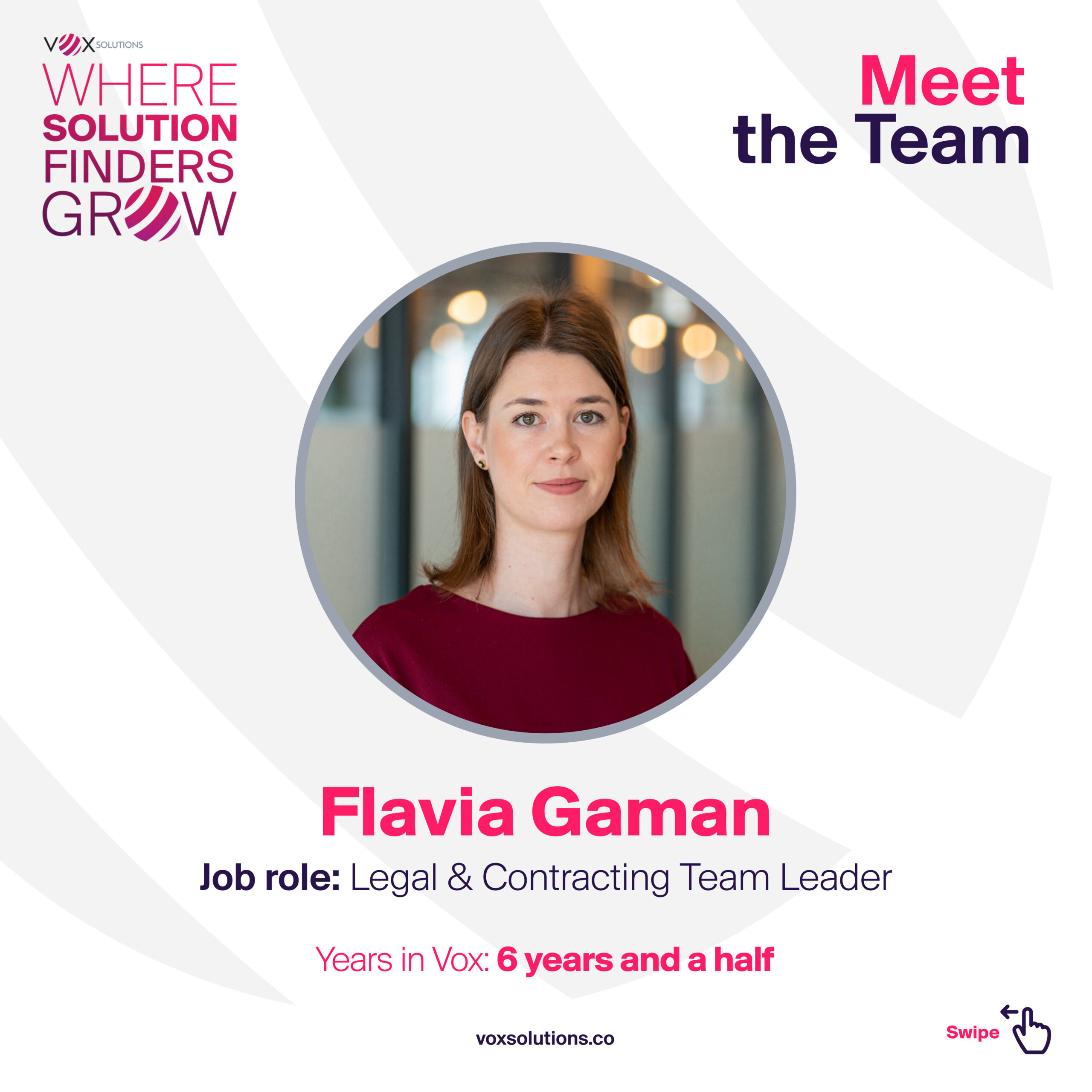 Meet the Team Flavia Gaman